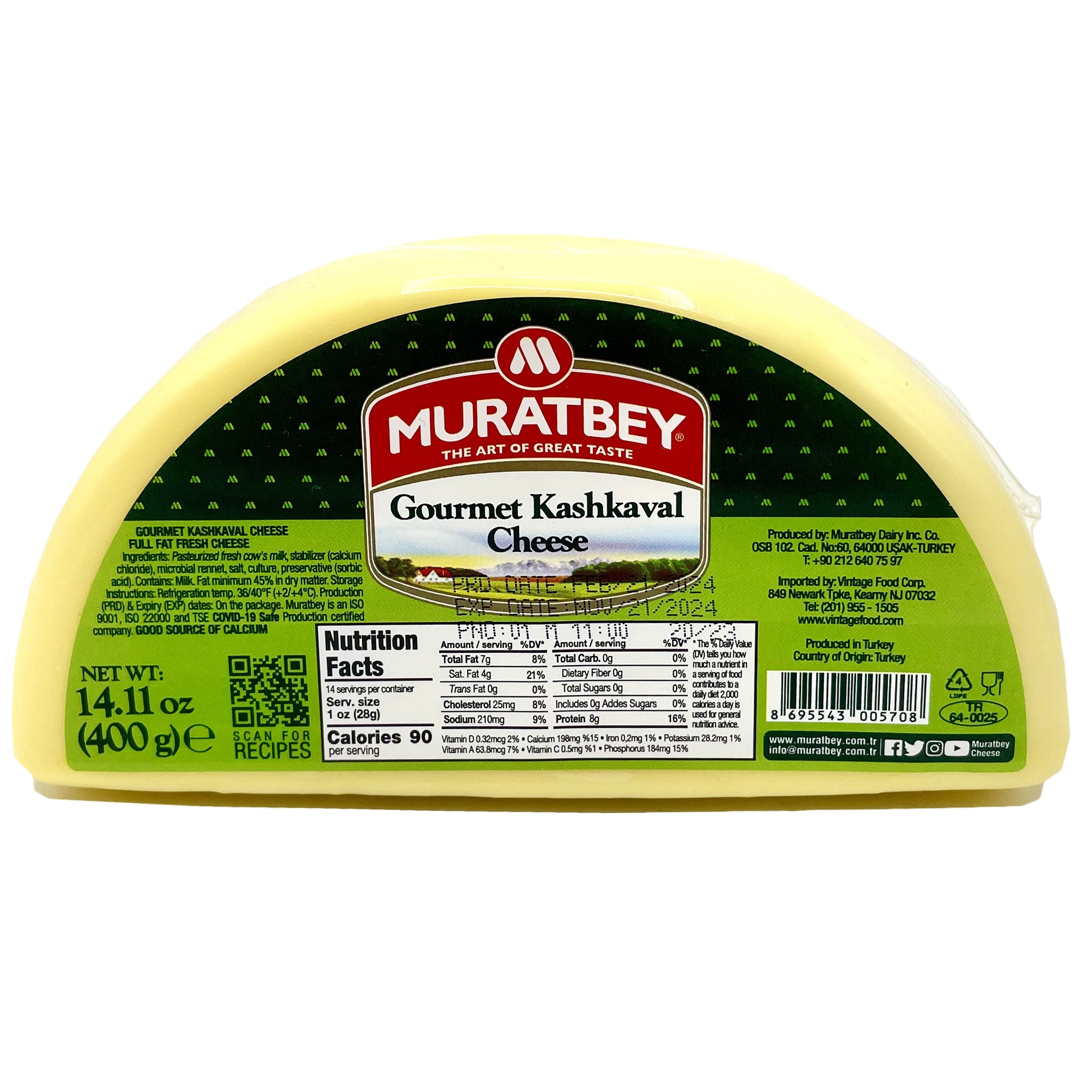 Muratbey Kashkaval Cheese – 400 g Muratbey Kashkaval Cheese – 400 g