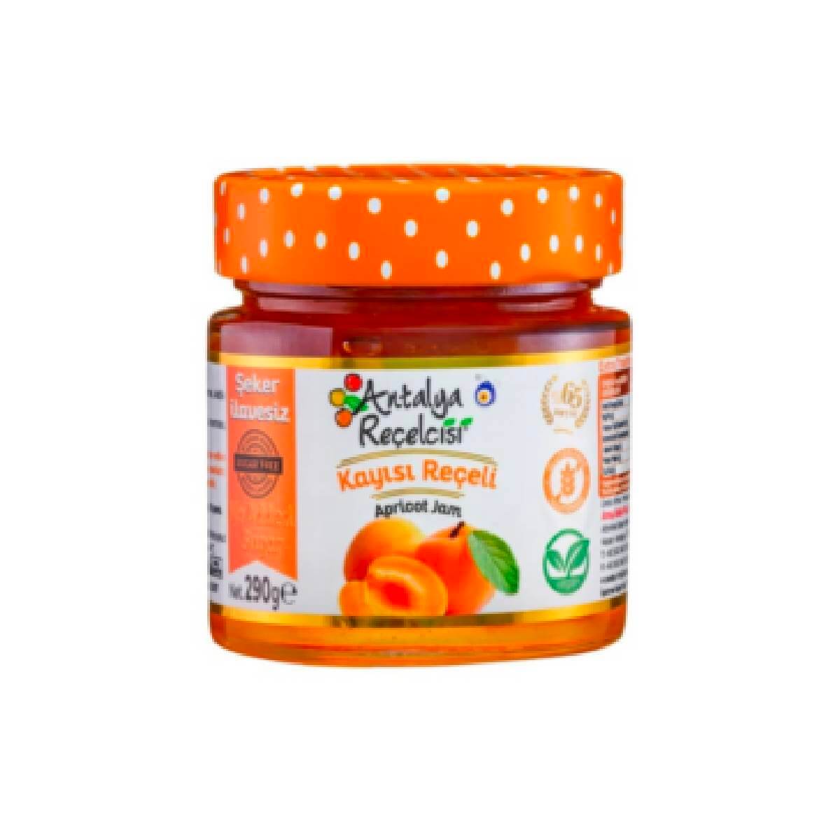 Antalya Reçelcisi No-Added-Sugar Apricot Jam – 290 g Antalya Reçelcisi No-Added-Sugar Apricot Jam – 290 g
