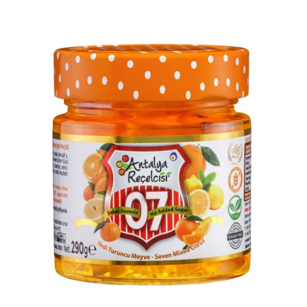 Antalya Reçelcisi No-Added-Sugar Seven Citrus Fruit Jam – 290 g