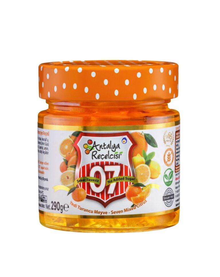 Antalya Reçelcisi No-Added-Sugar Seven Citrus Fruit Jam – 290 g