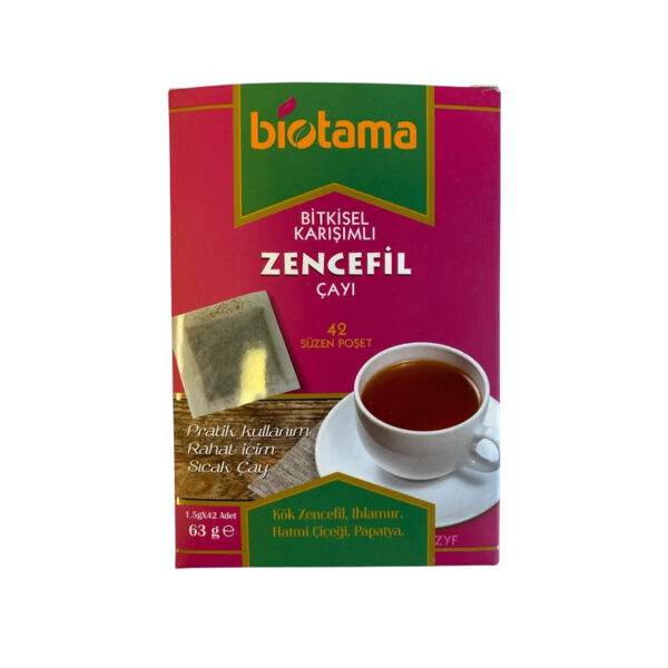 Biotama Ginger Herbal Tea – 42 tea bags (63 g)