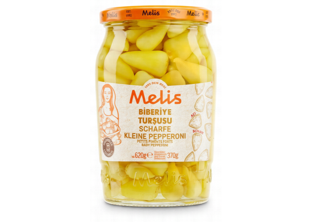 Melis Hot Baby Pepper Pickles – 620 g Melis Hot Baby Pepper Pickles – 620 g